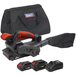 Sealey CP20VBSKIT SV20 Series 76mm Cordless Belt Sander Kit 20V - 2 Batteries
