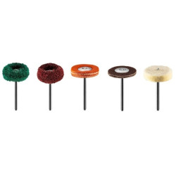 Akcesoria do miniszlifierki szczotki polerskie filce zestaw 12szt. 55H080