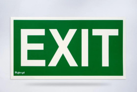 Piktogram folia biała, wzór prosty, 153x337 mm - P04