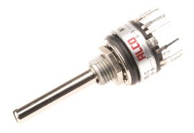 Przełącznik obrotowy, SPST, 400 mA przy 20 V, 20V ac/dc, 12-położeniowy, IP67, TE Connectivity