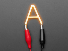 Adafruit Alphabet LED Filament - Warm White Letter "A"