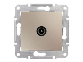 SEDNA Gniazdo antenowe TV przelotowe 8dB satynowe SDN3201268 SCHNEIDER ELECTRIC