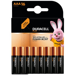 Duracell S30950 AAA Cell Plus with Power Boost Batteries (Pack 16)
