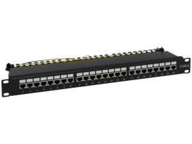 Patch panel NAVI LED STP kat.6 24 porty LSA 1U ALANTEC - ALANTEC