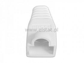 Osłonka na wtyk telefon. 8p8c biała RJ 45