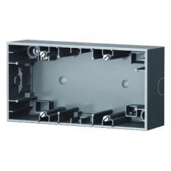 K.5 Puszka natynkowa 2-krotna pozioma stal szlachetna lakierowana 10527004