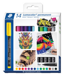 317 C14 Permanent universal marker M, set, 14 colours
