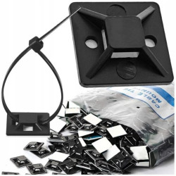 MOCOWANIE UCHWYT PODSTAWKA SAMOPRZYLEPNA OPASKI ZACISKOWEJ 30 x 30mm 100SZT