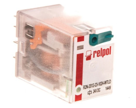 Przekaźnik przemysłowy miniaturowy 2P 24V DC IP40 AgNi R2N-2012-23-1024-WTLD 860399