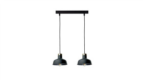 Lampa Wisząca Nowoczesna 2Xe27 Hebe Black