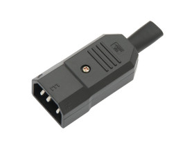 Wtyk męski kablowy IEC-60320 C14