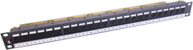 Panel RJ, PowerCat, Cat6, 24 portów, RJ45, FTP, 1U