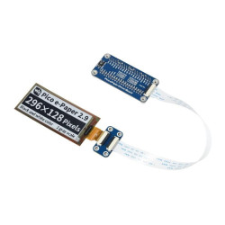 2.9" Flexible E-Paper Display Module for Raspberry Pi Pico (Black/White) (296×128)