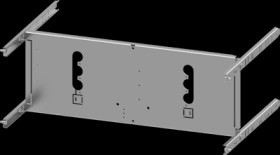 Mounting plate, metal, (L x W x H x D) 600 x 600 x 200 x 400 mm, for 3VA20 (100A), 3 pole, fixed installation, 8PQ6000-8BA11
