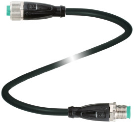 Pepperl+Fuchs 295362 Złącze konfekcjonowane czujnika/aktuatora V1-G-BK2M-PUR-R1-V1-G, piny: 4, 4, 2 m, 1 szt.