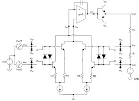 Precision, low-power, indirect current feedback instrumentation amplifier