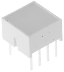Wyświetlacz diodowy LED 1-segmentowy 45 mcd, Czerwony Broadcom 626 nm