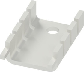 Finger shaped heatsink, (L x W x H) 28 x 16.8 x 7.9 mm, 22 K/W, solderable surface, 10035043