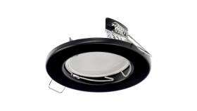 Punktowa Oprawa Sufitowa Wpuszczana Murid Black Ip20 Okrągła Czarna Edo777292