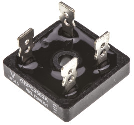 Mostek prostowniczy Jednofazowy 25A 200V Połączenie silikonowe GBPC-A