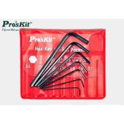 Klucze Imbusowe Trzpieniowe Krótkie Czernione 7szt W Zestawie 0,7-3mm 8PK-022 20155