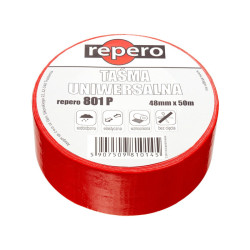 Taśma uniwersalna REPERO 801P czerwona 48mm/50m TTUC801P2-0048-50