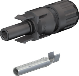 Złącze solarne Żeński 39A 1 kV, Montaż na panelu 4mm²