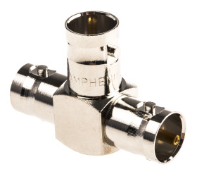 BNC RF T adaptor jack-jack-jack, 75 ohm