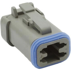 Plug housing, for rectangular miniature plug, PX0105S04GY