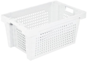 BRB Lagertechnik 1658588 Pojemnik obrotowy do sztaplowania nadaje się na żywność (D x S x W) 600 x 400 x 300 mm naturaln