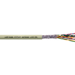 Kabel do transmisji danych 8 -parowy 0,25 mm² 16 -rdzeniowy Ekranowany 24 AWG AWG PVC 500 V Li2YCY