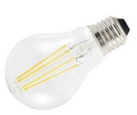 ZAR-WLED800WN-S Żarówka 230V biała neutralna E27 około 800lm, 6.5W, 4000K, przeźroczysta - współpraca ze ściemniaczem