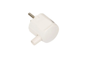 Wtyczka uni-schuko 16A W-50K biała W50K01