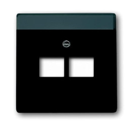 Płytka czołowa, RJ45, Czarny