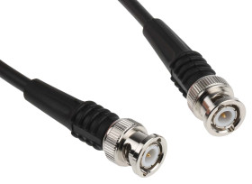 Kabel koncentryczny złącze A BNC złacze B BNC długość 500mm typ kabla RG58 Z zakończeniem