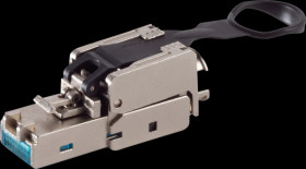 BS08-51004 RJ45 plug, Cat.6a, tool-free, EasyPull, STP