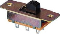 PS1G4 Przełącznik suwakowy, dwusekcyjny, dwupołożeniowy (ON-ON) - 35 x 13 mm (2S2P) DPDT