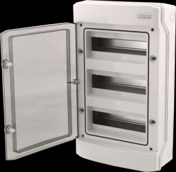 MKDGH36-01 Wet room distribution box, 3-row, 36 modules