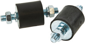 Podstawka antywibracyjna M10 średnica 50mm wysokość całkowita 106mm Cylinder męski-męski