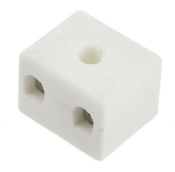 4mm² Złącze wtykowe do druku Biały 2-żyłowe, Wkręcane, 450 V