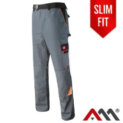 Spodnie robocze ochronne do pasa PROFESSIONAL GREY szare Rozmiar 58