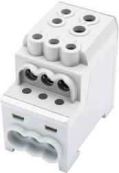 Blok rozdzielczy - dystrybucyjny Al/Cu SDB 200 (80030) SIMBLOCK szary 81602002