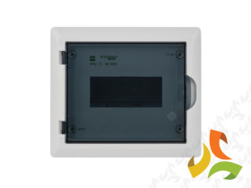 Rozdzielnica podtynkowa 8 modułowa 1x8M drzwi transparentne IP40 ECONOMIC BOX RP N+PE 2512-01 ELEKTRO-PLAST NASIELSK