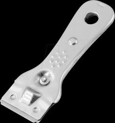 60140 FACKELMANN glass scraper, silver
