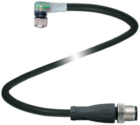 Pepperl+Fuchs 70114917 Złącze konfekcjonowane czujnika/aktuatora V3-WM-E2-BK2M-PUR-U-V11-G, piny: 3, 3, 0.6 m, 1 szt.