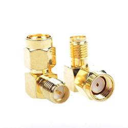 Adapter SMA M-RP /SMA F-RP kątowe