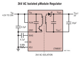 3.1V to 31V Isolated μModule (Power Module) DC/DC Converter