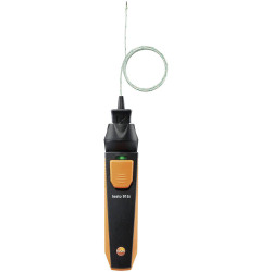 Testo 0563 4915 Temperature sensor, -60 to &#x2B;400&#xB0;C, Bluetooth, flexible probe
