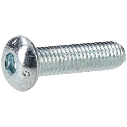 R-TECH 337345 M5 X 20 Hex Socket Button Screws Steel BZP - Pack Of 100