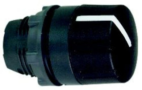 Główka przełącznika piórk. czarna O 22, 2 poz., stabilna ZB5AD29